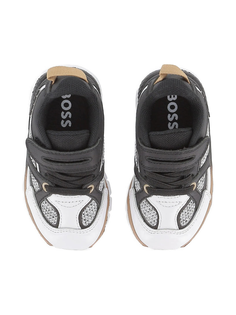 Mesh-panelled sneakers