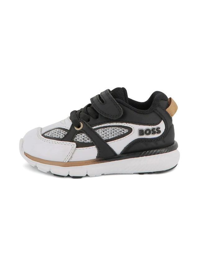 Mesh-panelled sneakers