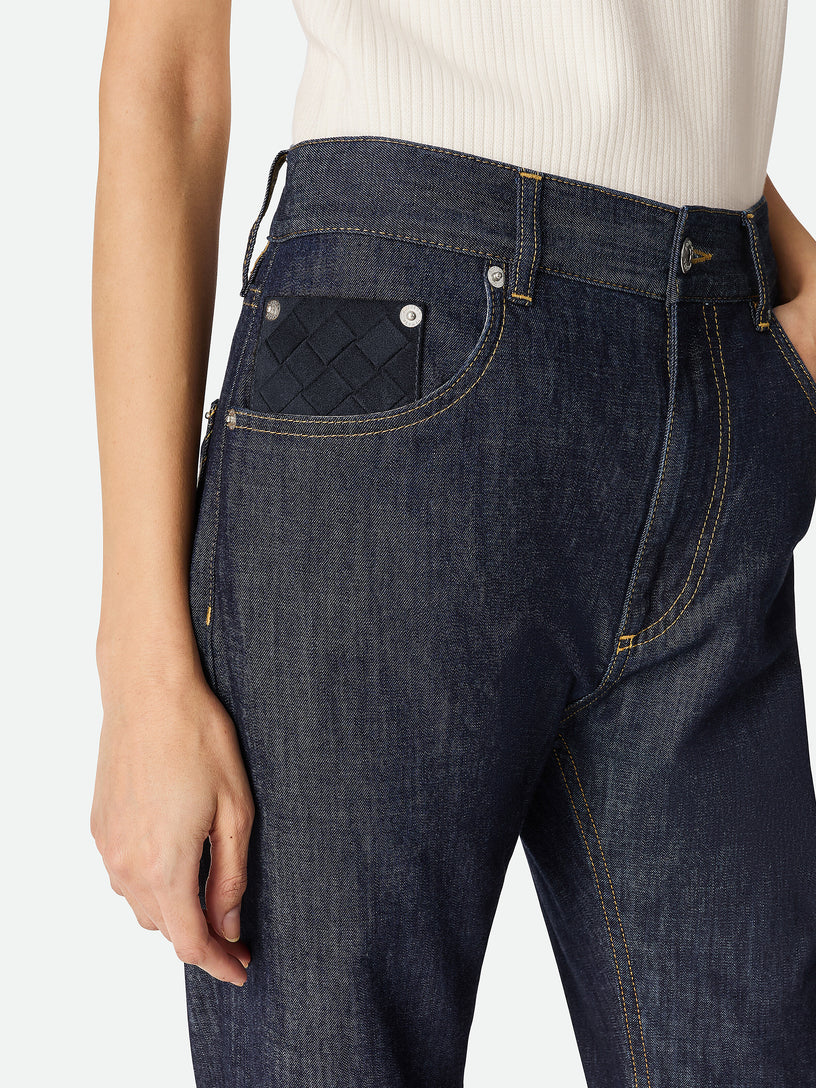 Indigo Straight Leg Jeans