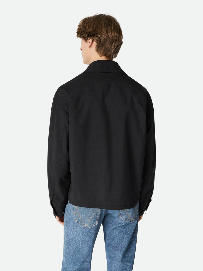 Fine Wool Kimono Blouson