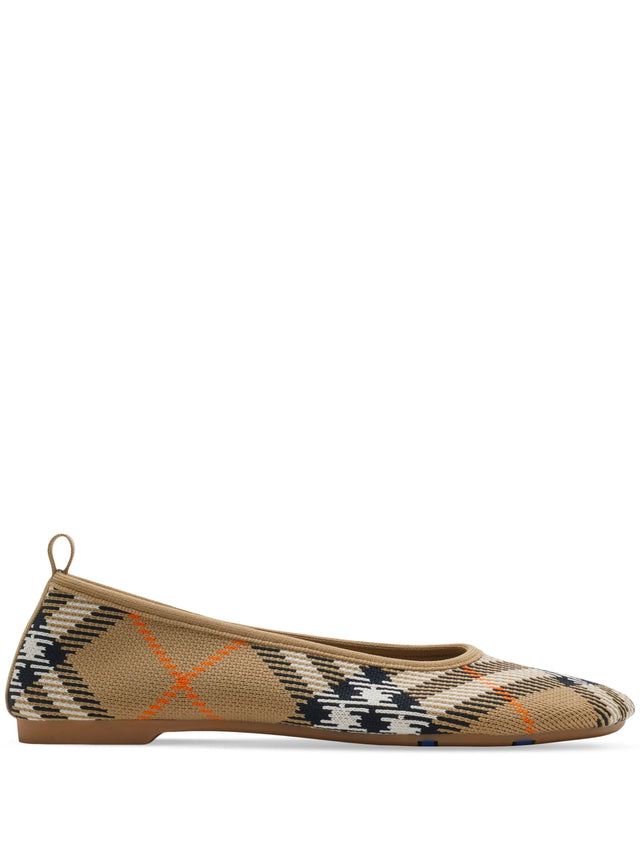 Baby Ballerinas in Knitted Check
