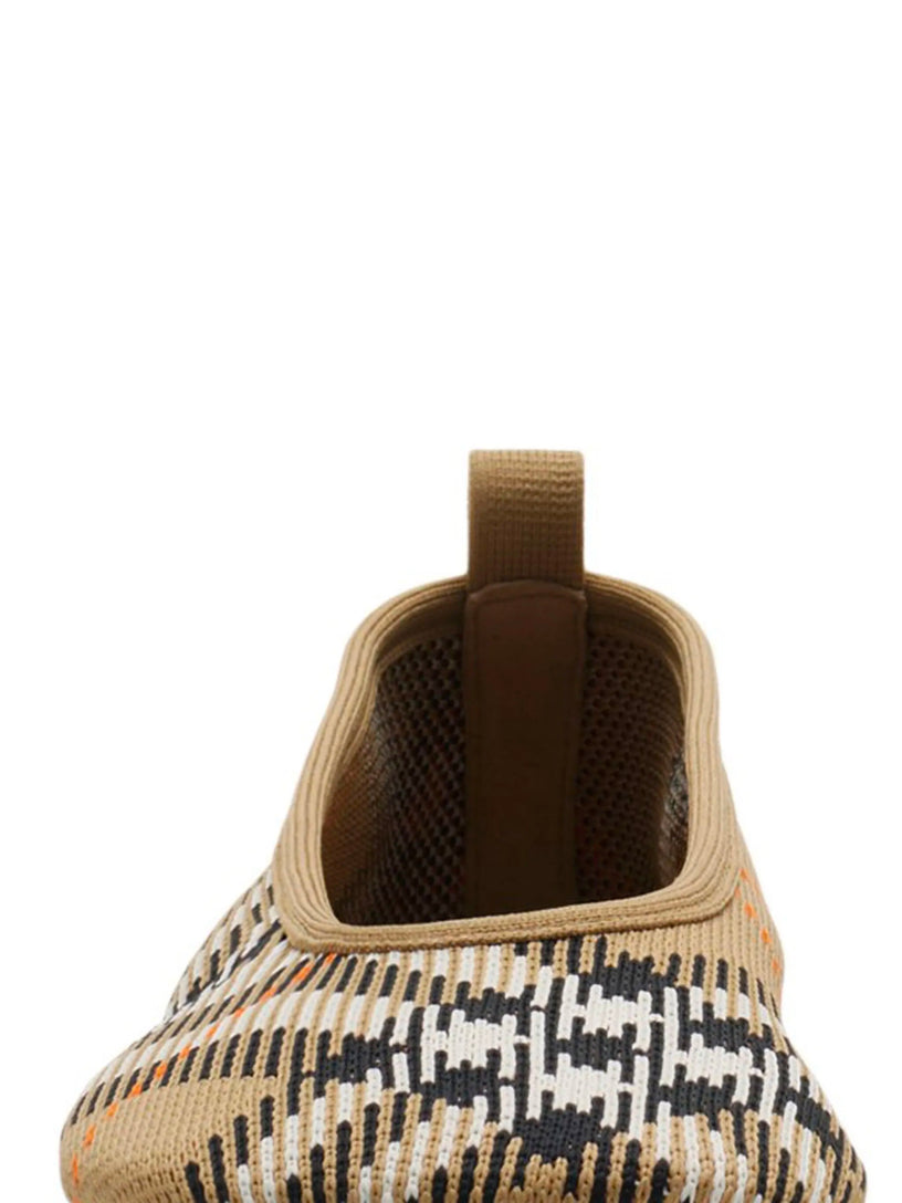 Baby Ballerinas in Knitted Check