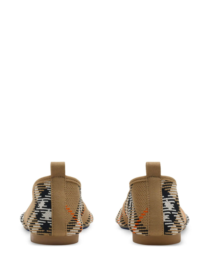 Baby Ballerinas in Knitted Check