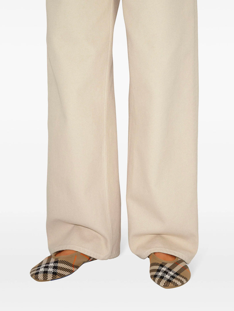 Baby Ballerinas in Knitted Check