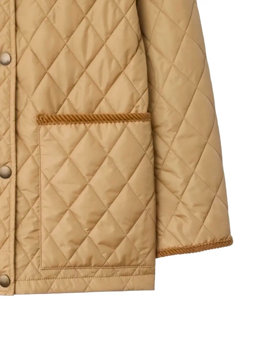 Quilted Nylon Barn Jacket Burberry Beige | Grifo210