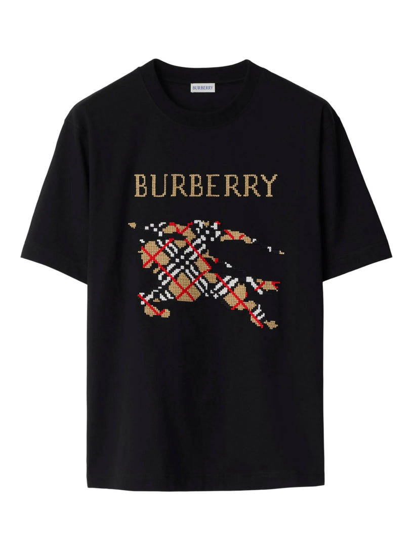 Cotton T-shirt with cross stitch EKD