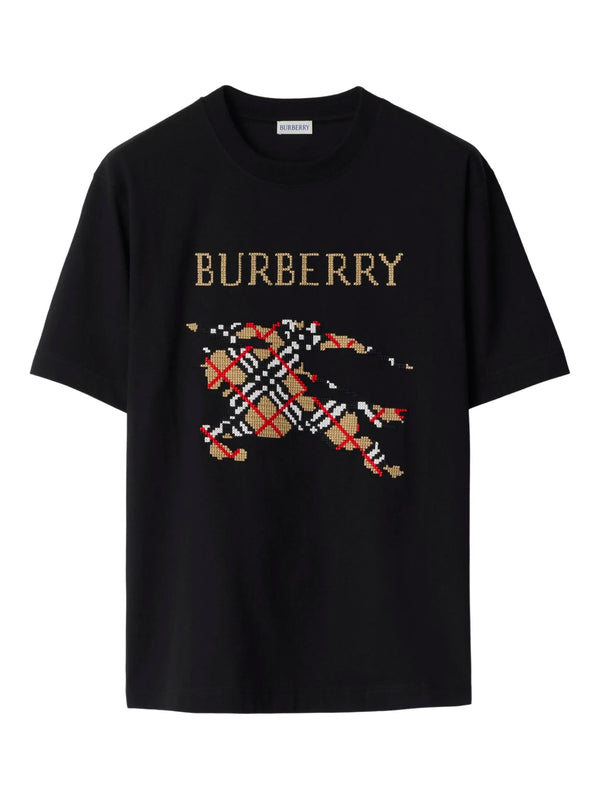 Cotton T-shirt with cross stitch EKD