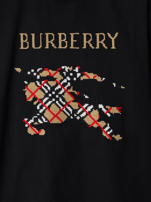 Cotton T-shirt with cross stitch EKD