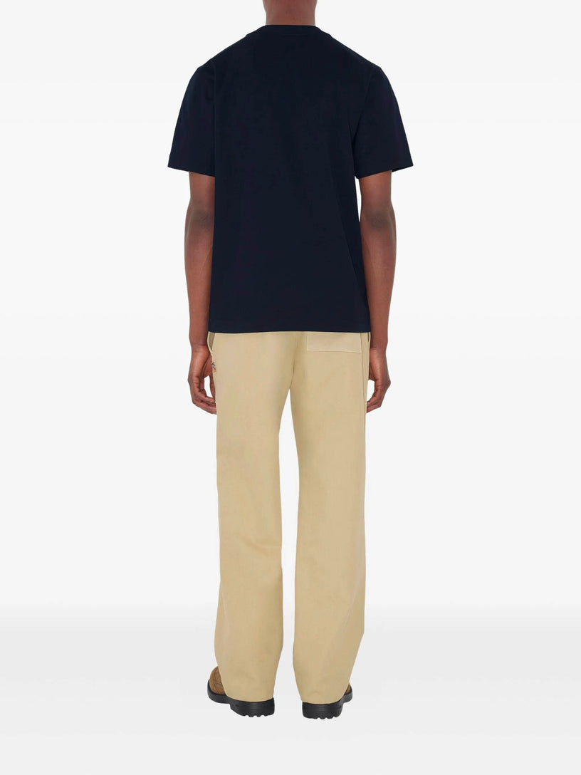 Cotton T-shirt with Knight Stamp