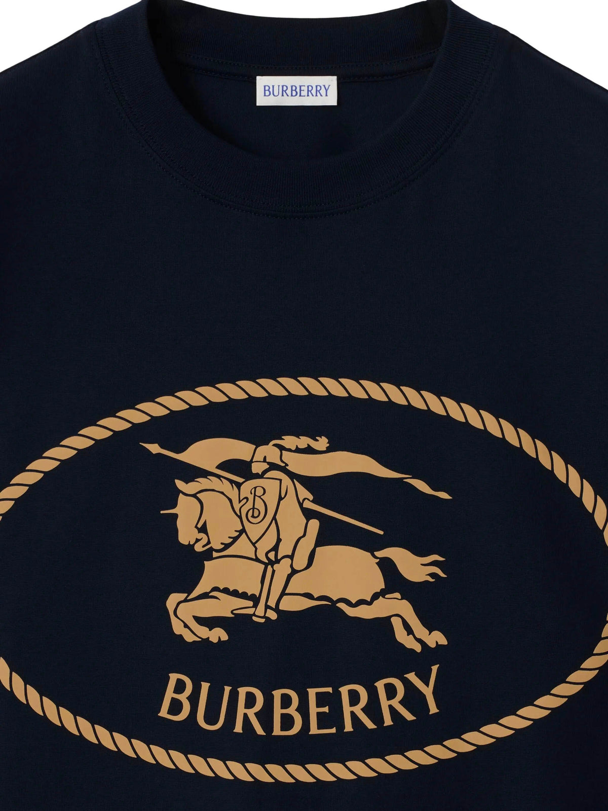Cotton T-shirt with Knight Stamp