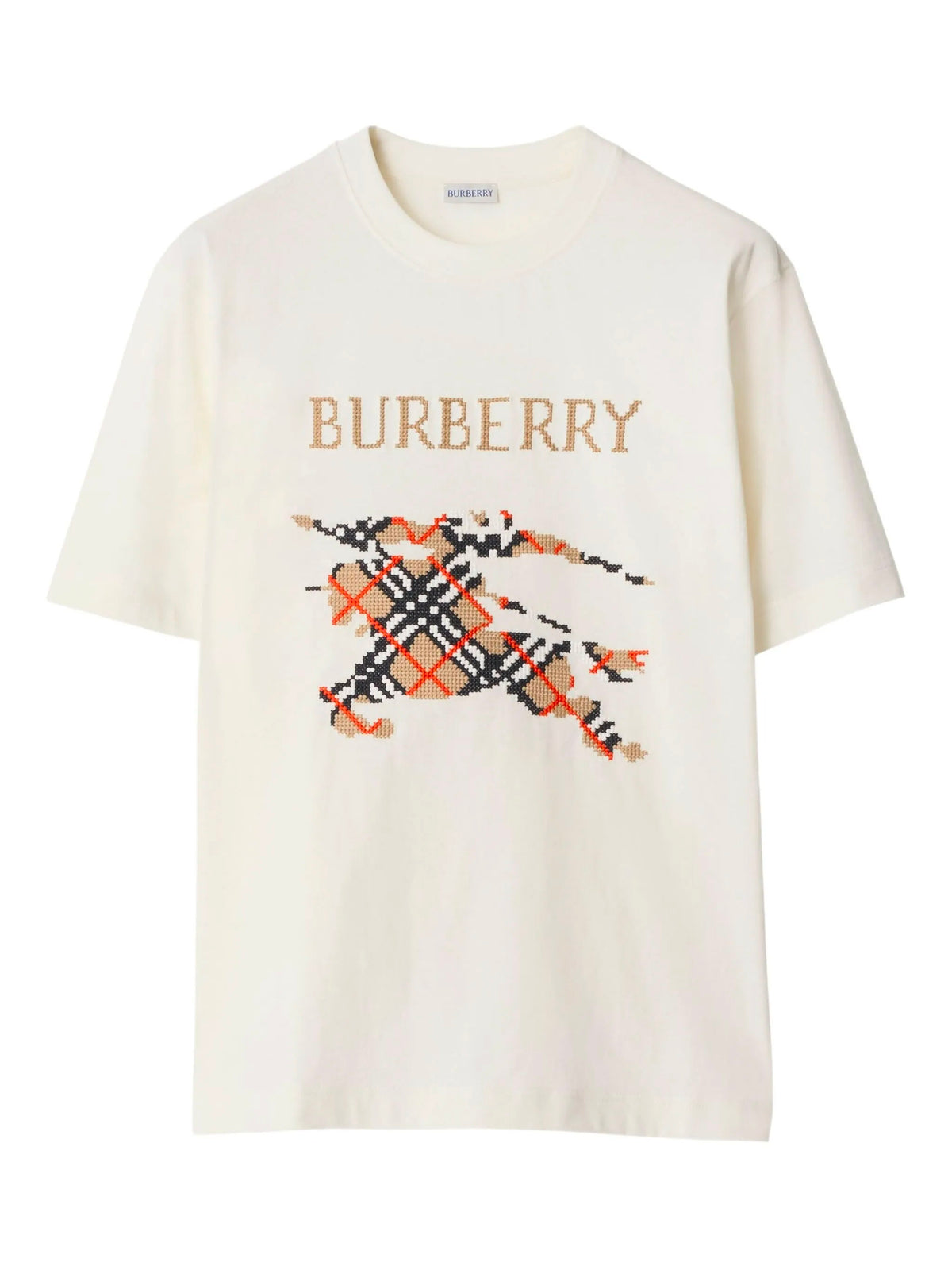 Cotton T-shirt with cross stitch EKD