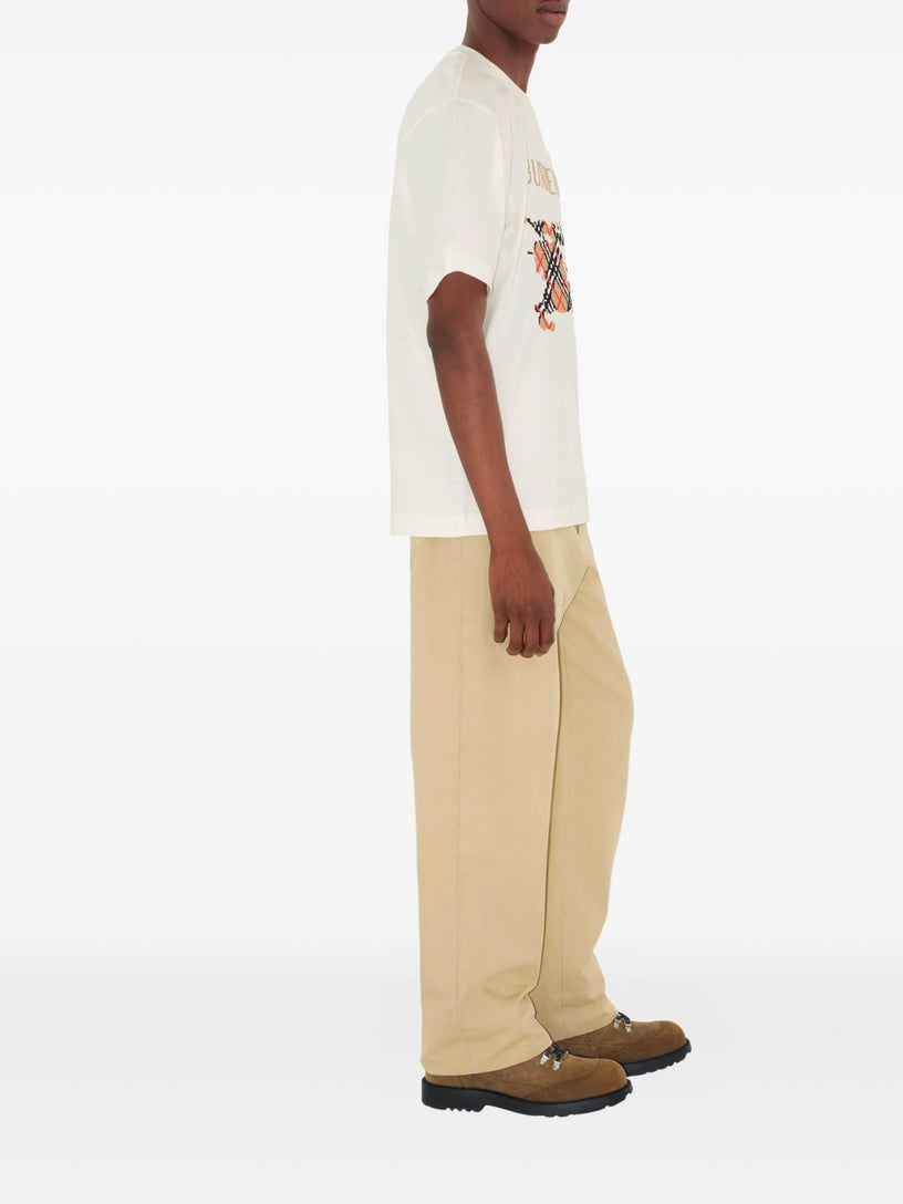 Cotton T-shirt with cross stitch EKD