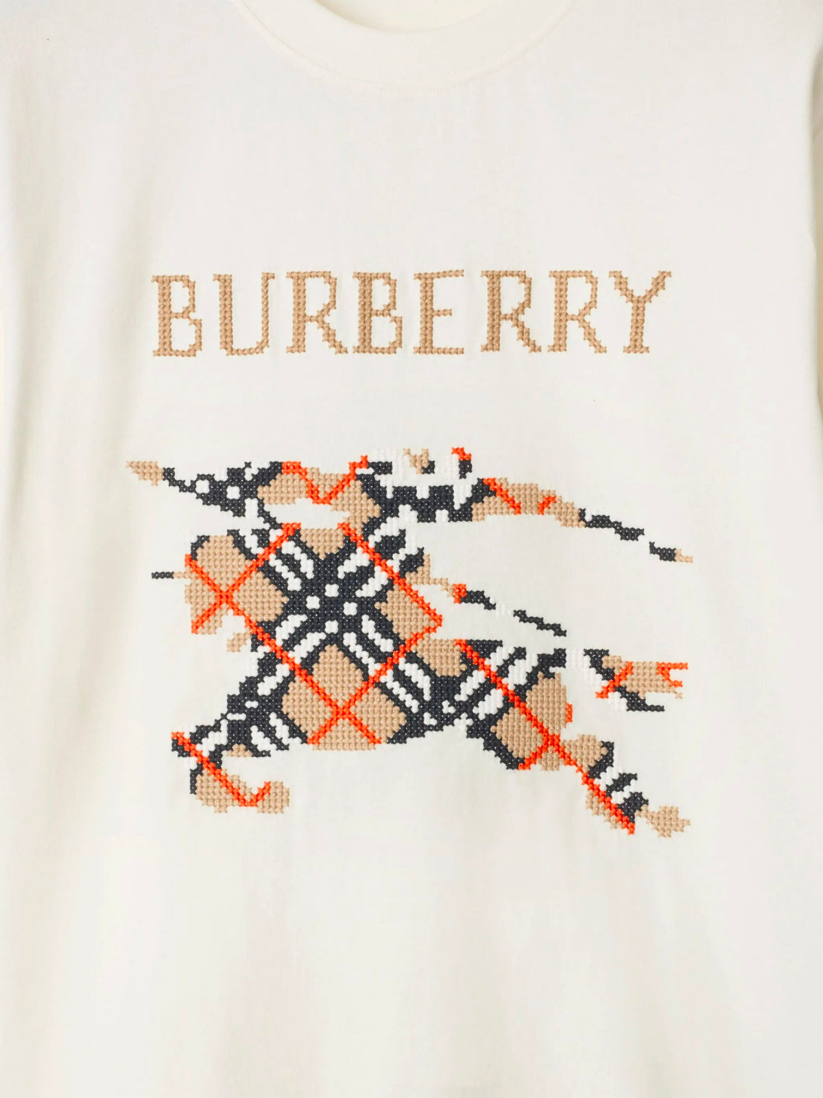 Cotton T-shirt with cross stitch EKD