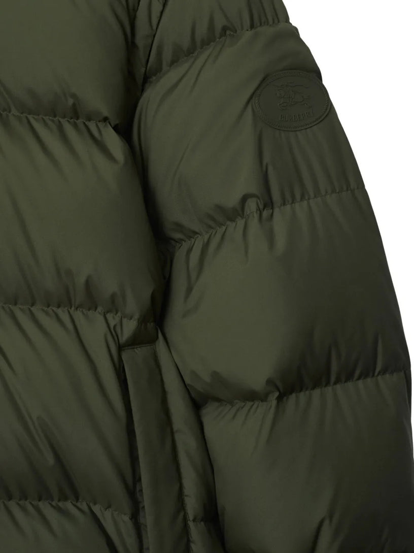 Down jacket with detachable sleeves