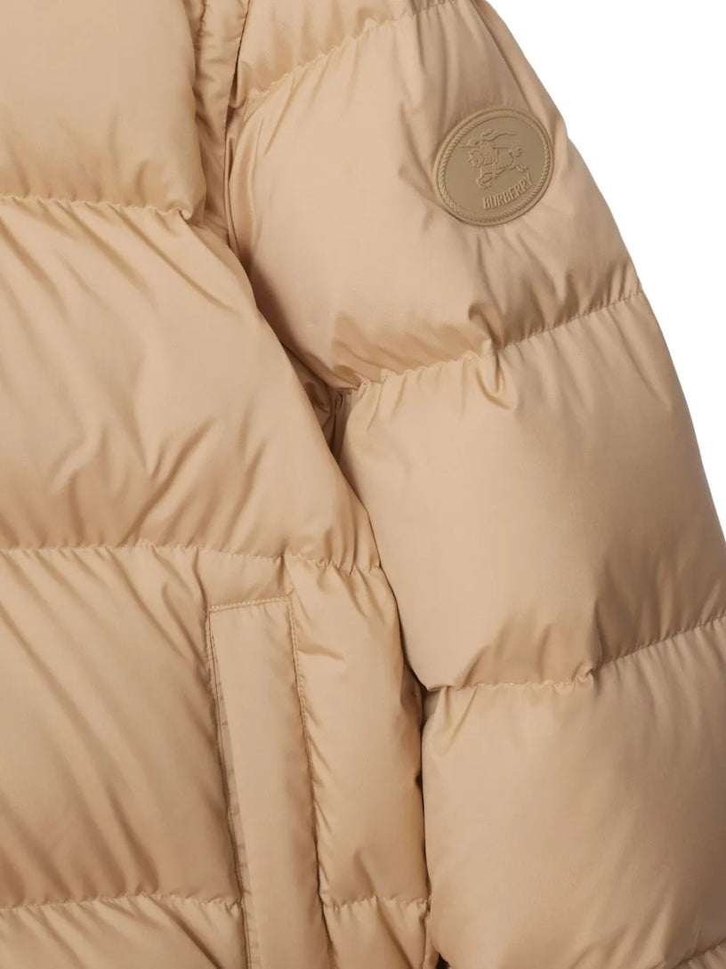Down jacket with detachable sleeves