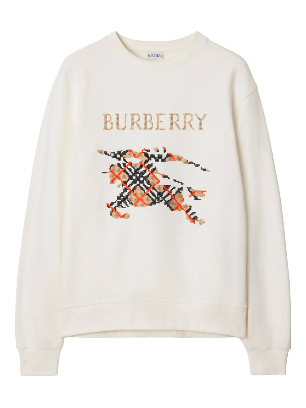Cotton sweatshirt with cross stitch EKD