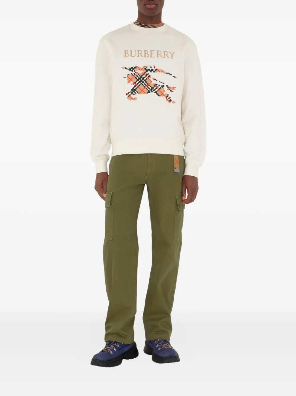 Cotton sweatshirt with cross stitch EKD