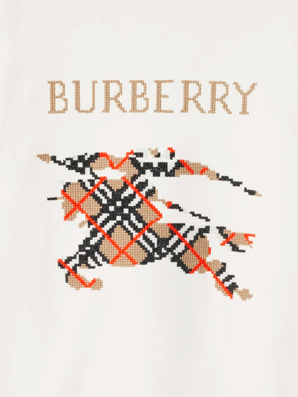 Cotton sweatshirt with cross stitch EKD