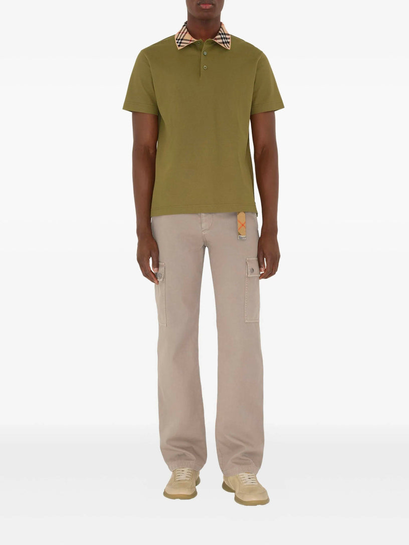 Check Collar Polo Shirt