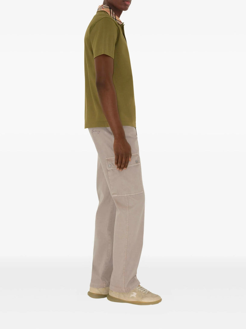 Check Collar Polo Shirt