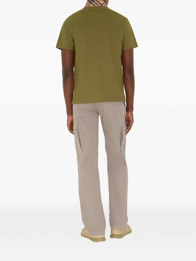 Check Collar Polo Shirt