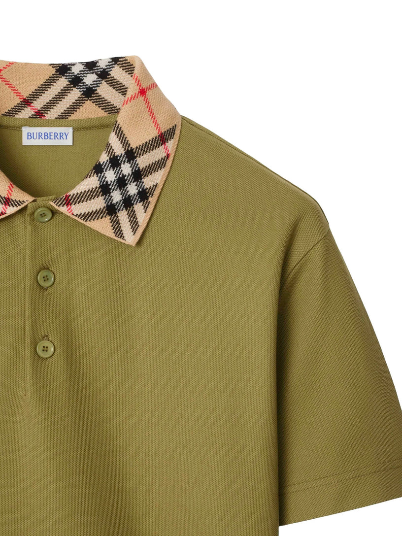Check Collar Polo Shirt