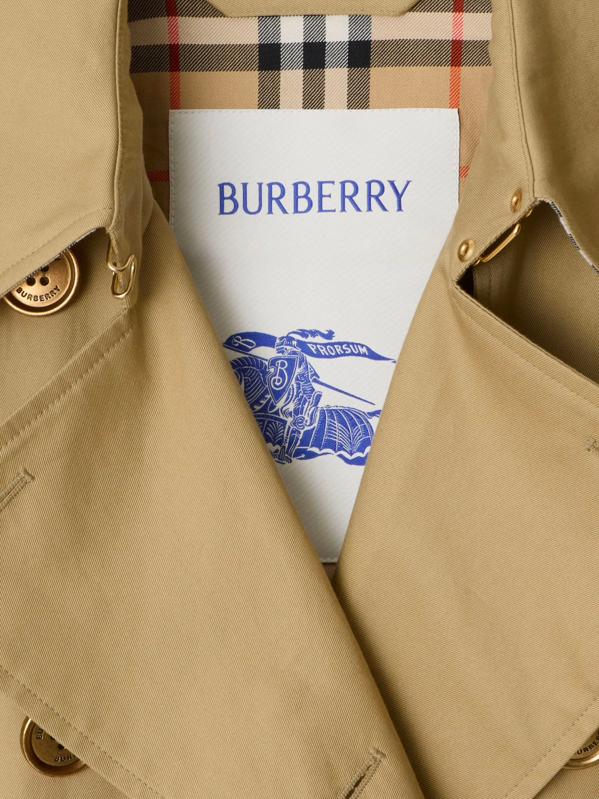 Long Waterloo trench coat in gabardine