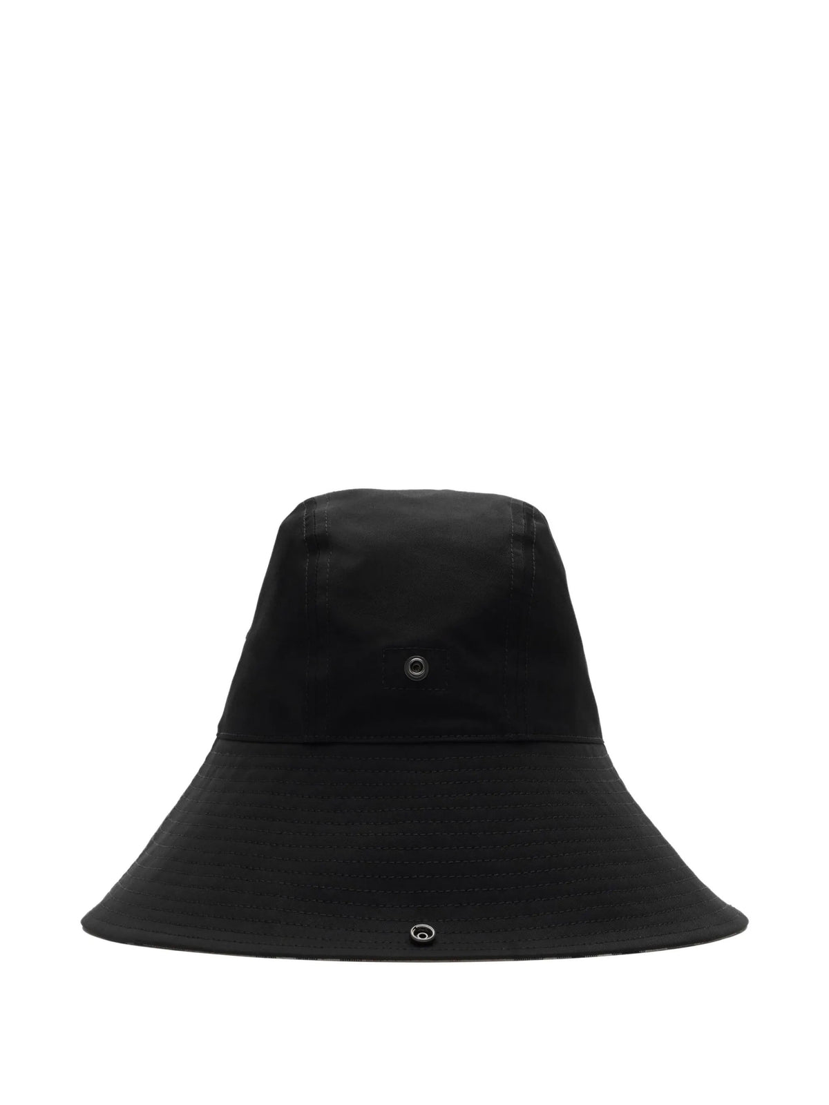 Gabardine Cap with Check Brim