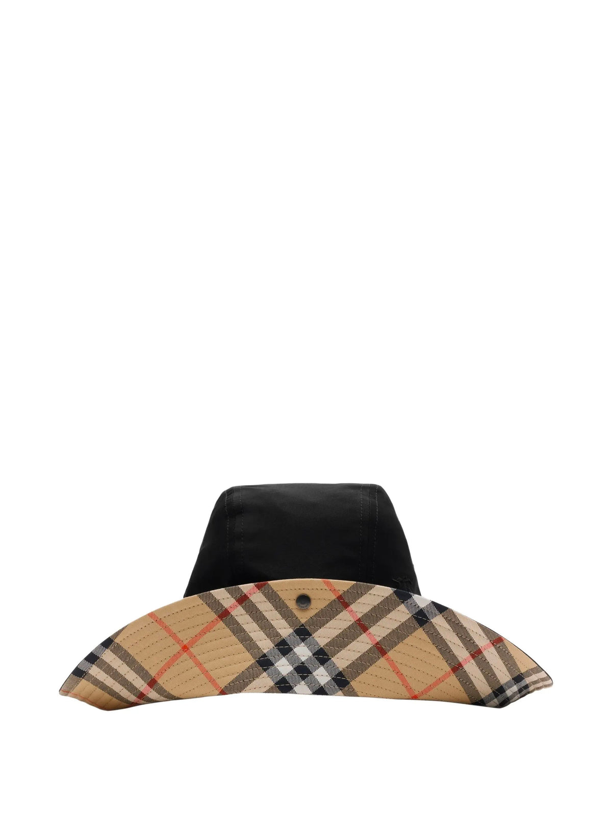 Gabardine Cap with Check Brim