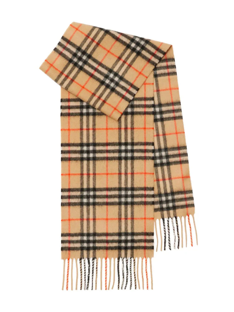 Cashmere Check Scarf