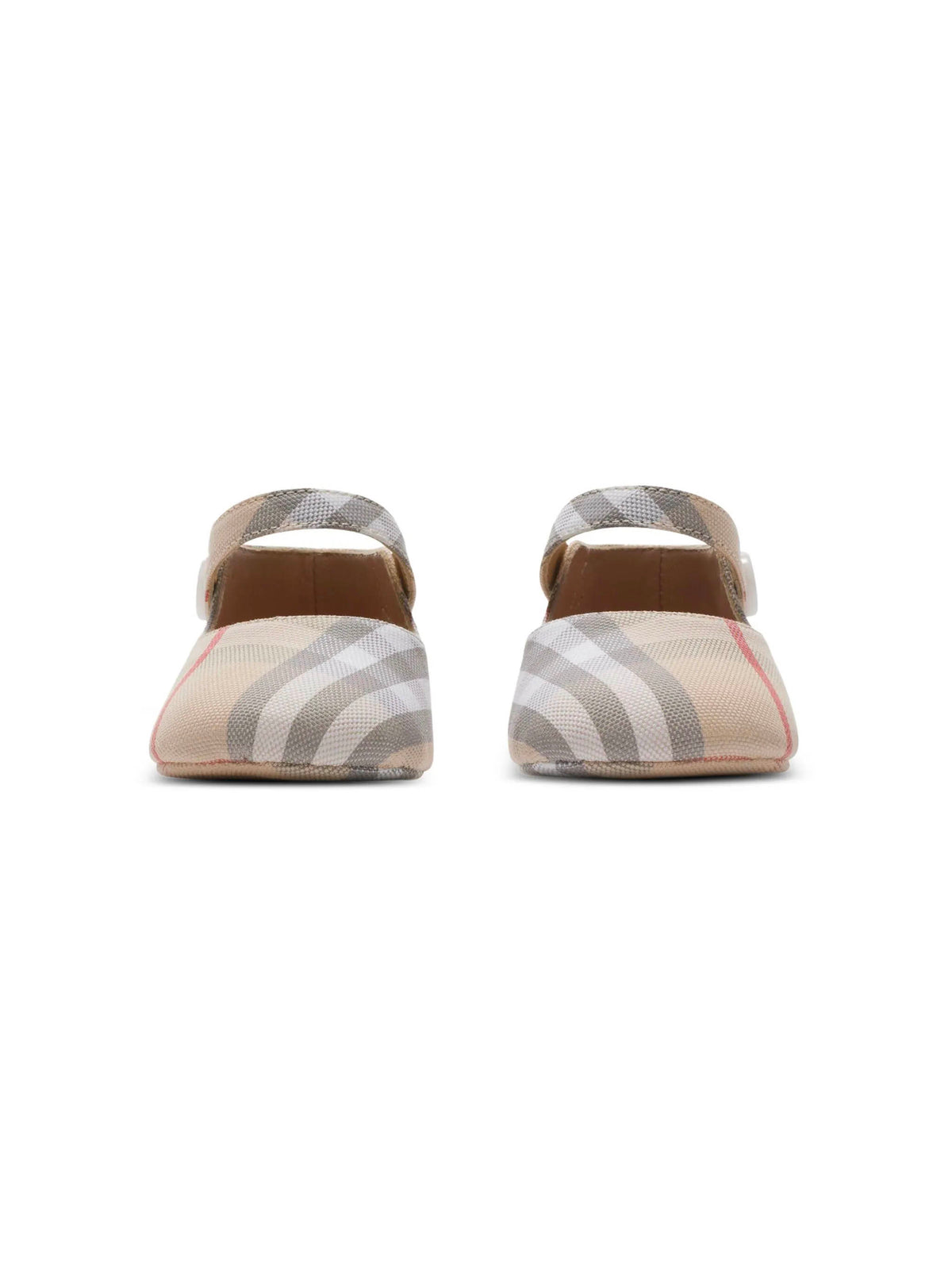 Check Cotton Mary Jane Flats