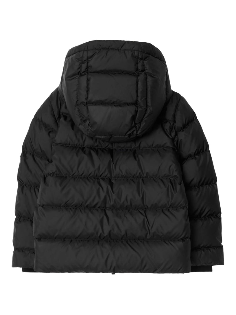Nylon Hooded Puffer Coat