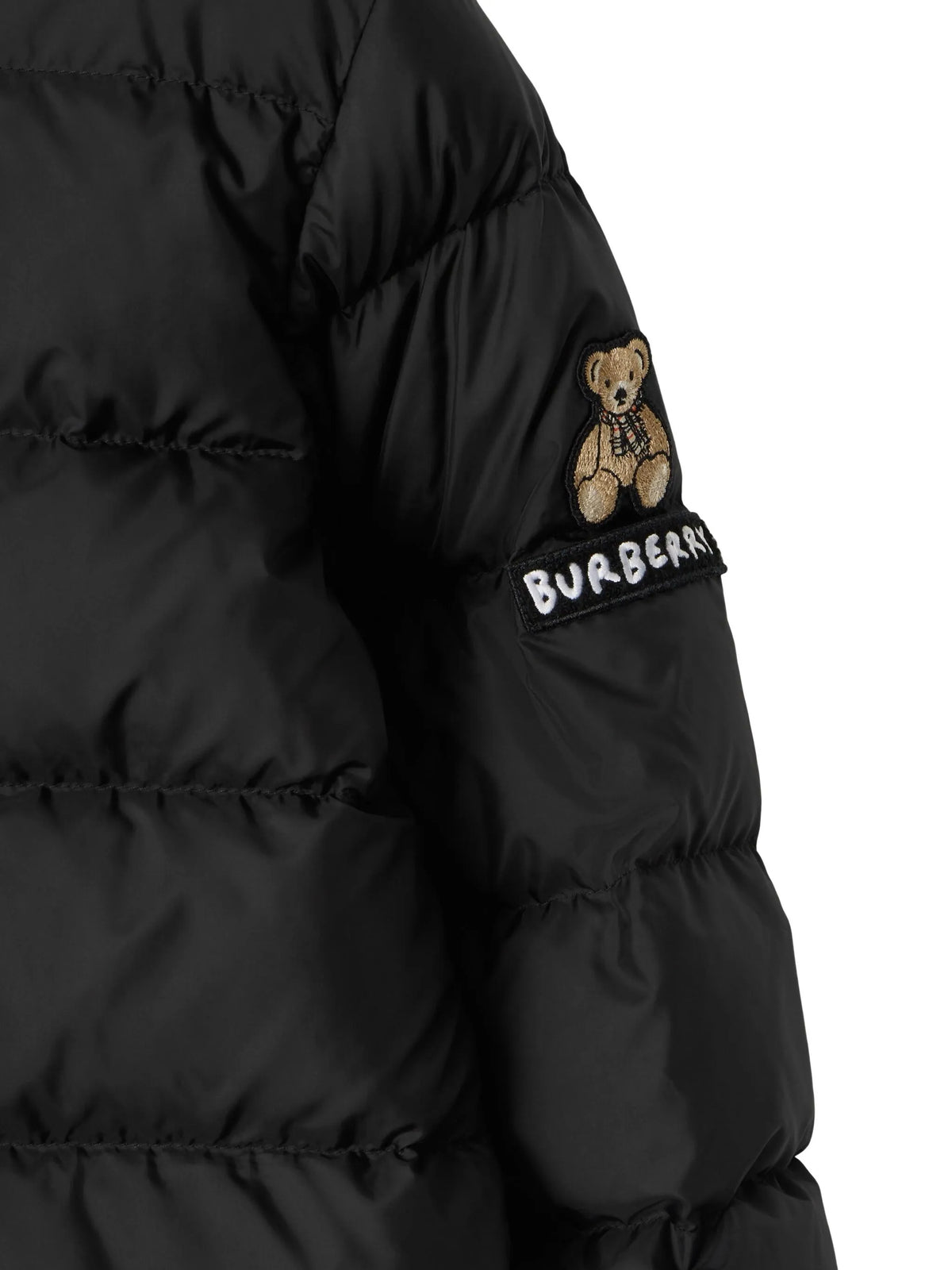 Nylon Hooded Puffer Coat