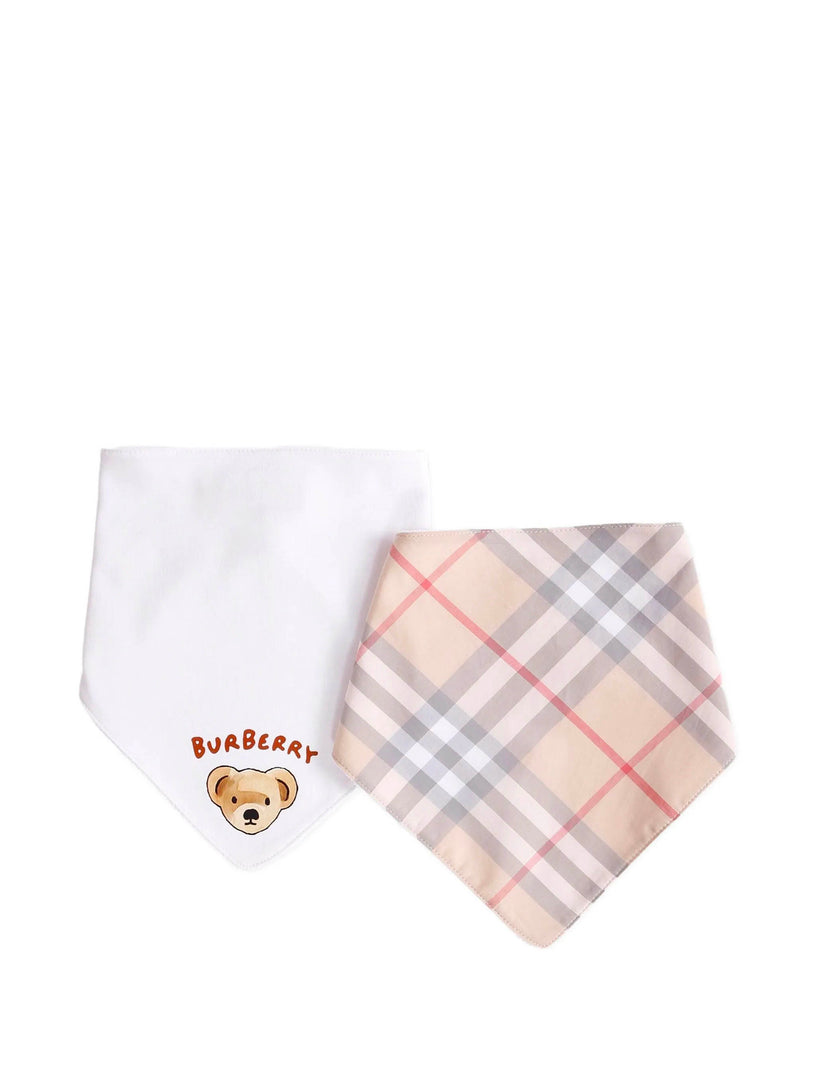 Set of two cotton bibs