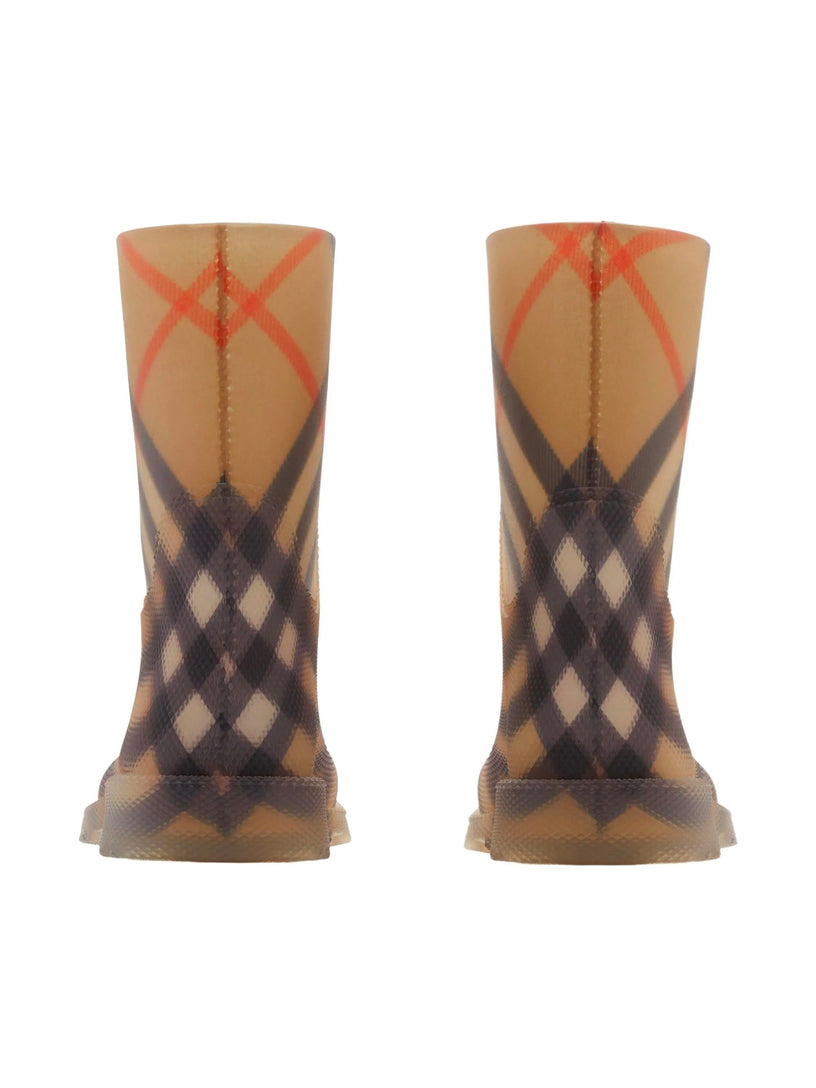 Marsh Check Rubber High Boots