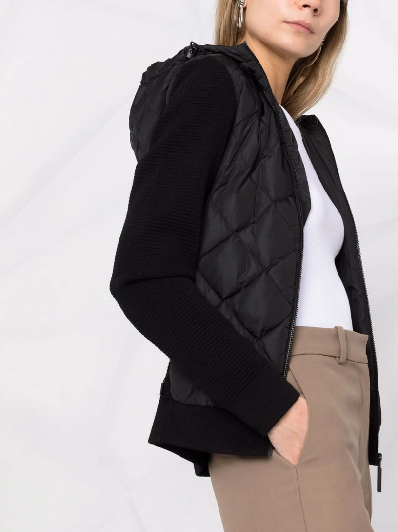 HyBridge® Quilted Knit Hooded Jacket