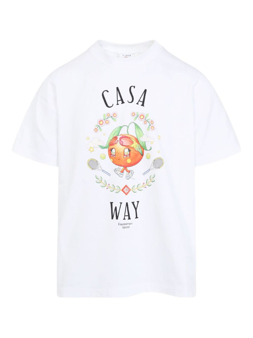 Casa Way Orange Mascot Short Sleeve T-Shirt
