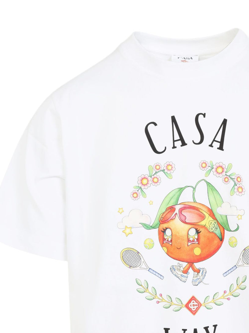 Casa Way Orange Mascot Short Sleeve T-Shirt