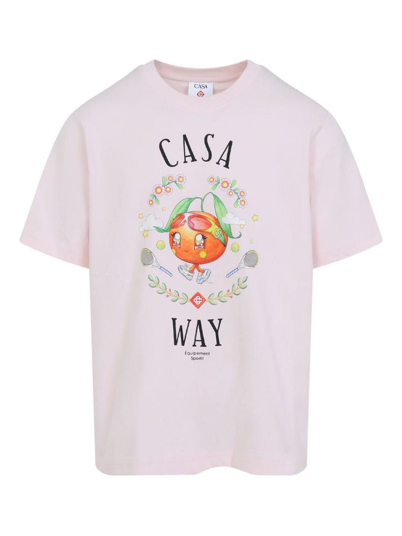 Casa Way Orange Mascot Short Sleeve T-Shirt