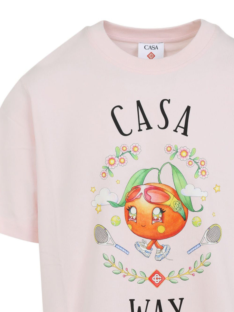 Casa Way Orange Mascot Short Sleeve T-Shirt