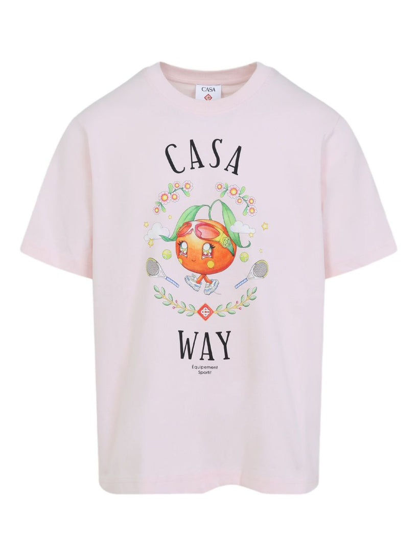 Casa Way Orange Mascot Short Sleeve T-Shirt
