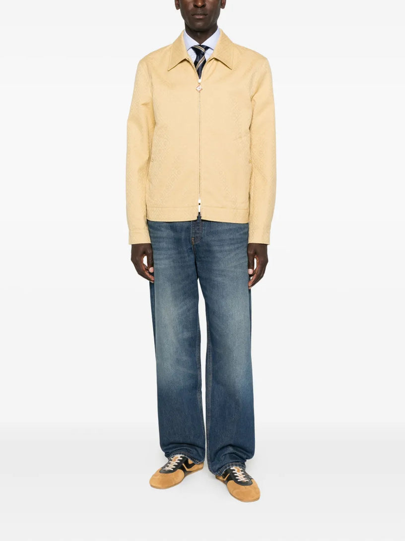 Cotton jacquard blouson