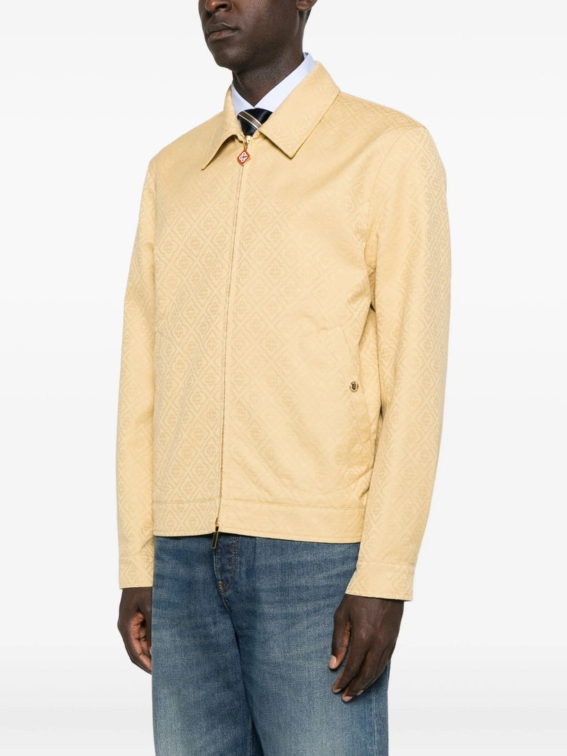 Cotton jacquard blouson