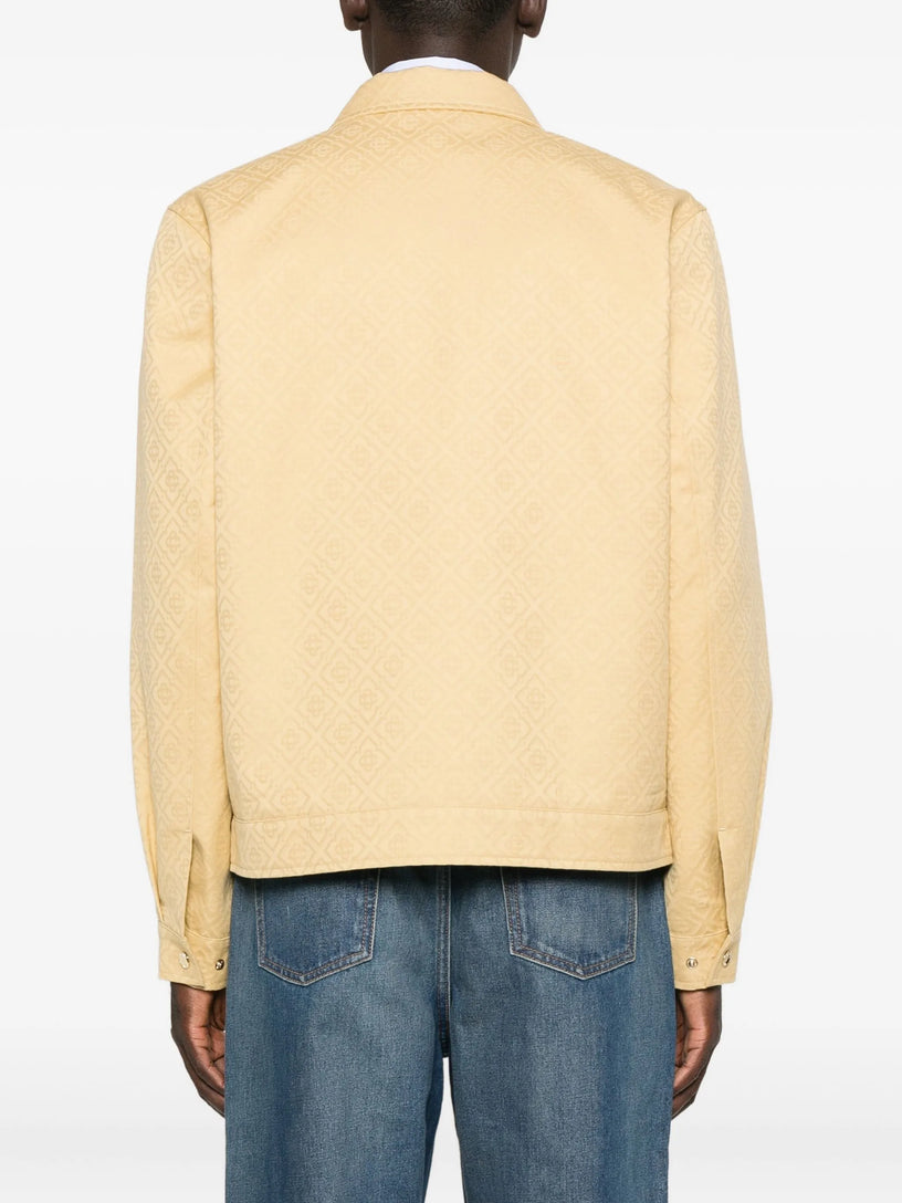 Cotton jacquard blouson