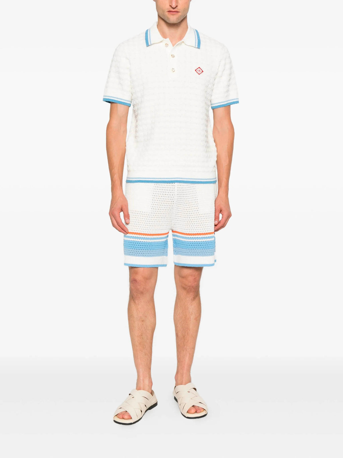Cotton Tennis Crochet Shorts