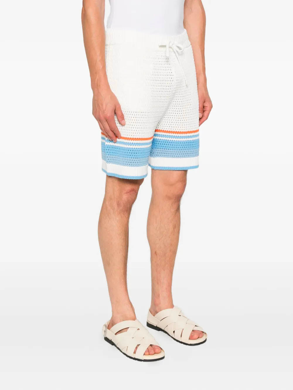 Cotton Tennis Crochet Shorts