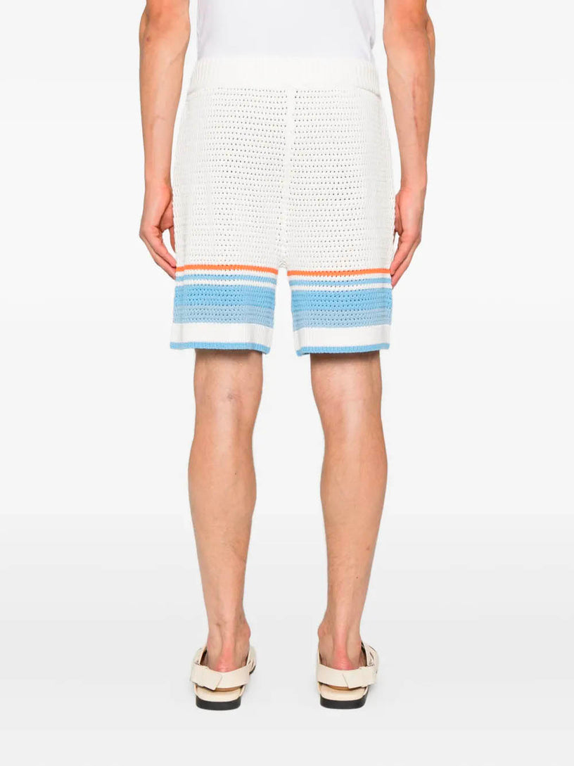 Cotton Tennis Crochet Shorts