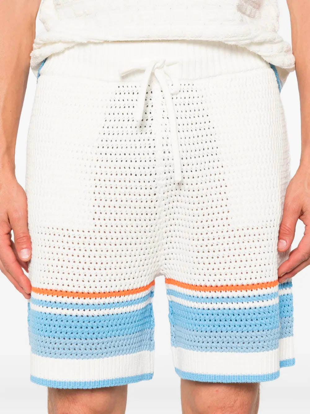 Cotton Tennis Crochet Shorts