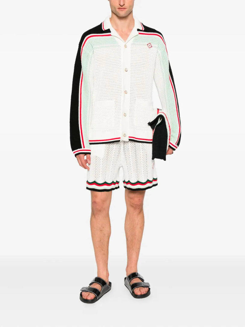 Crochet Cotton Tennis Shirt