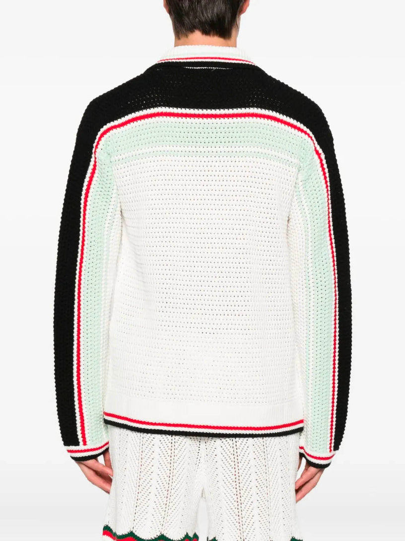 Crochet Cotton Tennis Shirt